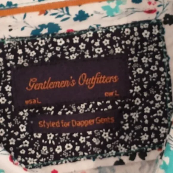 Gentlemen's Outfitter's Men's Short Sleeve Button Up Shirt, Size Large - Picture 3 of 5